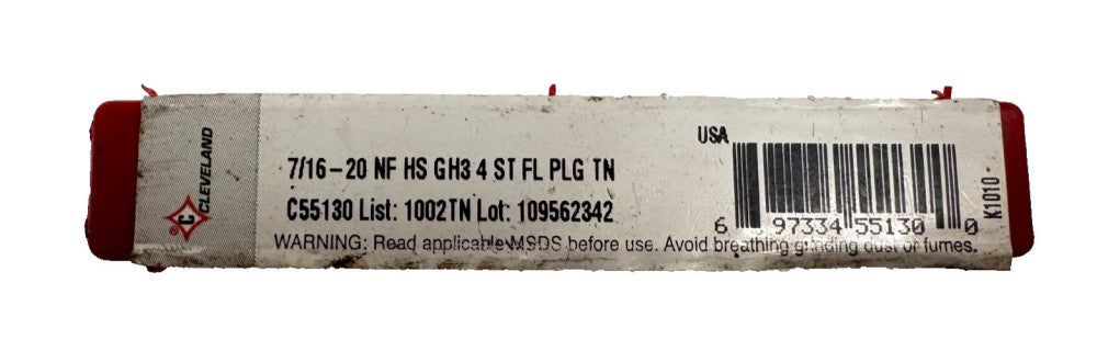 CLEVELAND 7/16"-20 NF HS GH3 4 ST FLUTE PLG TN, PART# 109562342