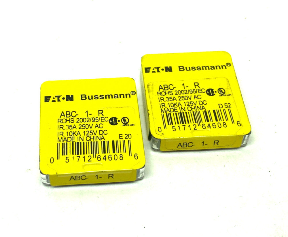 Eaton Bussmann ABC-1-R Fuse LOT OF 8