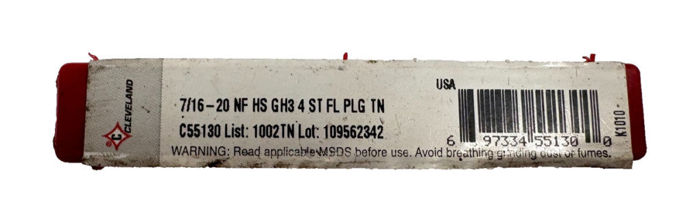 CLEVELAND 7/16"-20 NF HS GH3 4 ST FLUTE PLG TN, PART# 109562342