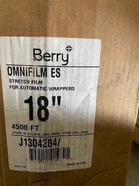 Berry Plastics J1304284 Omnifilm ES Stretch Film  - 18 in. x 4500 ft.