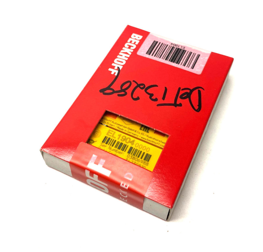 Beckhoff EL1904 EtherCAT 4-Channel Digital Input Terminal 24VDC