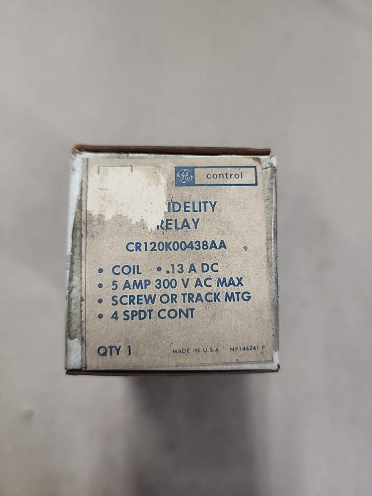 GE CR120K00438AA Relay Control Made in the USA General Electric 