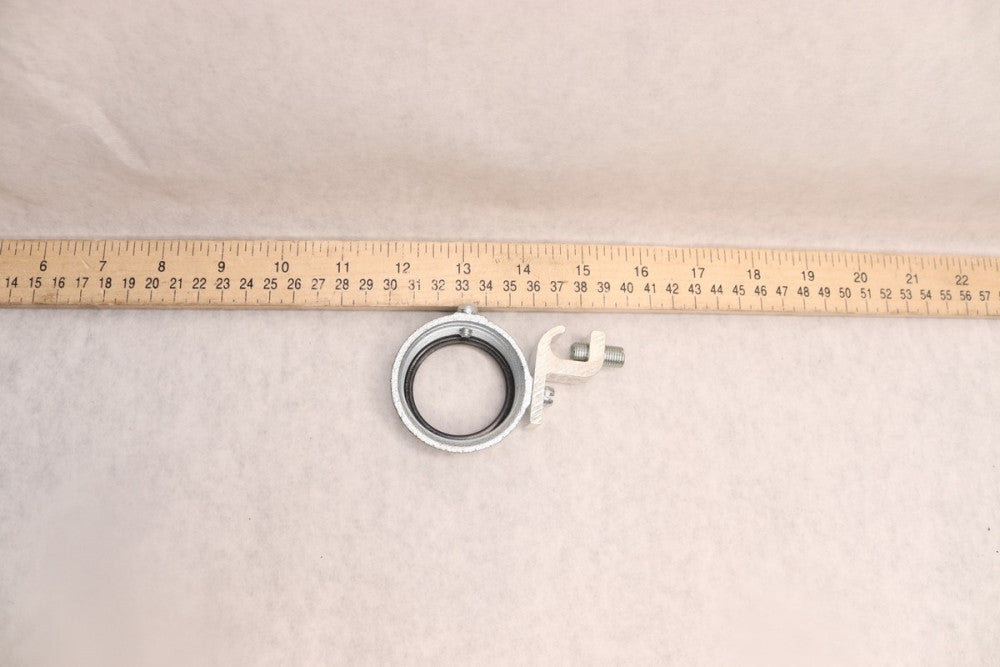 Bridgeport Threadless Bushing Insulated Grounding Malleable Iron 14-4 Lug 2" 
