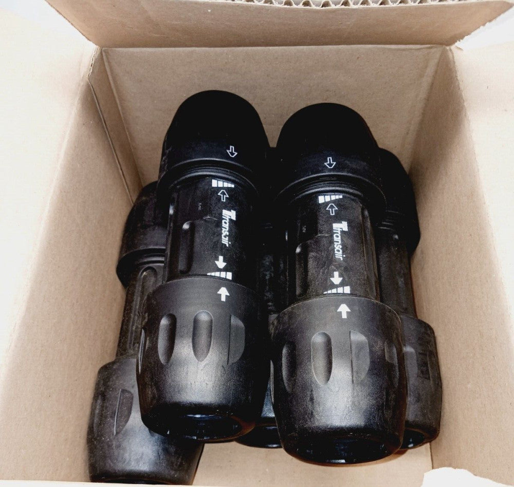 5) NEW TRANSAIR PIPE TO PIPE CONNECTOR 1-1/2" UNION  6606-40-00  LOT OF 5