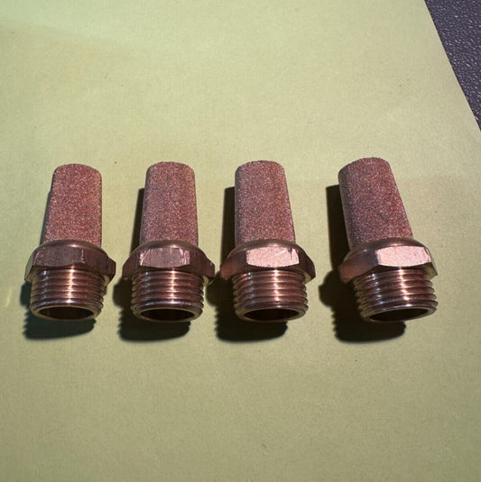 1/2 Male Muffler MPT Brass Body  (Lot of 4) New Fast Ship