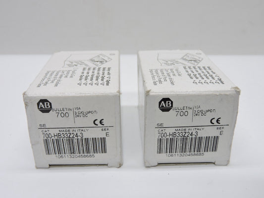 (2) ALLEN BRADLEY 700-HB33Z24-3 -Factory Sealed