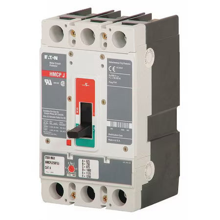 Eaton Hmcp003a0c Molded Case Circuit Breaker, Hmcp Series, 3A, 3 Pole, 600V Ac,