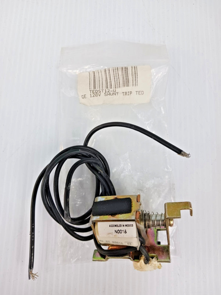 New GE 120 VAC Shunt Trip for TED/THLC1/TLB1 Type Circuit Breakers TEDST12