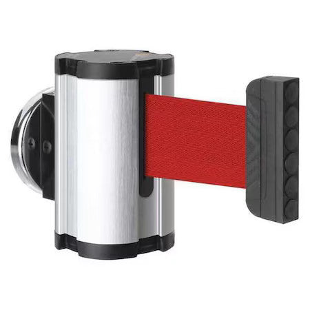 Lavi Industries 50-3010Mg/Sa/Rd Retractable Belt Barrier, Silver, 10 Ft Length,