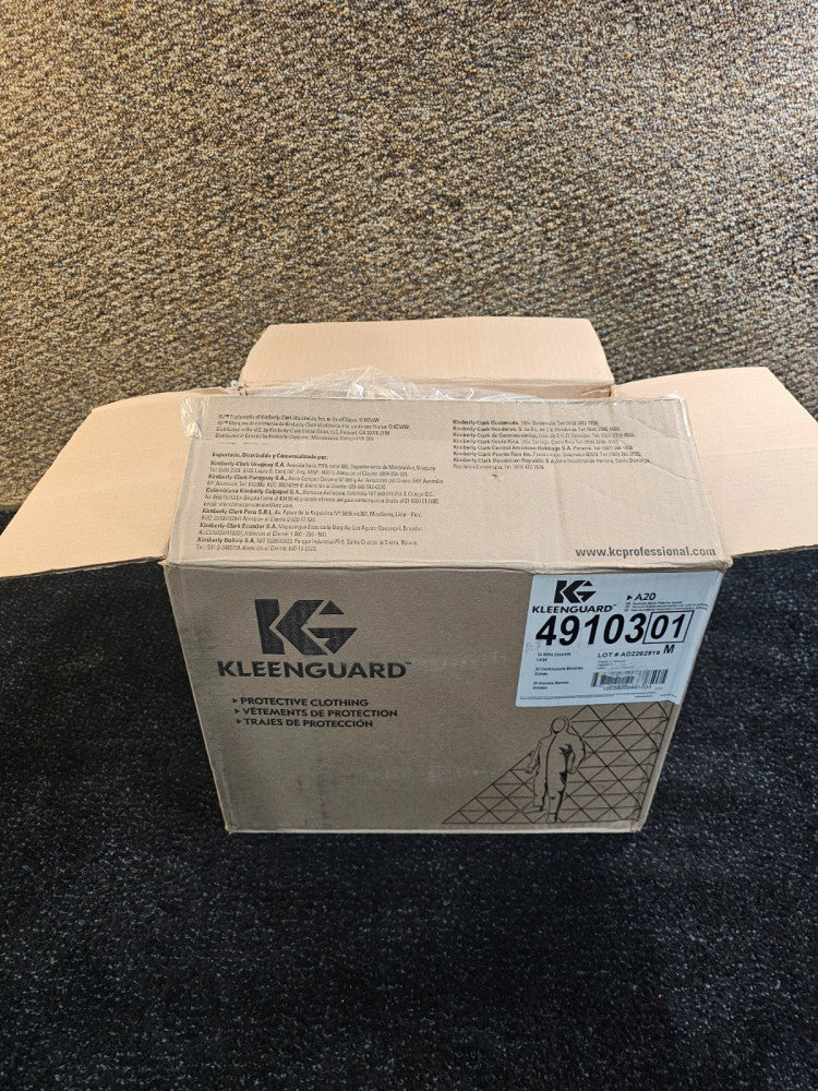 (QTY 24) KleenGuard 49103 A20 Large Breathable Particle Protection Coveralls
