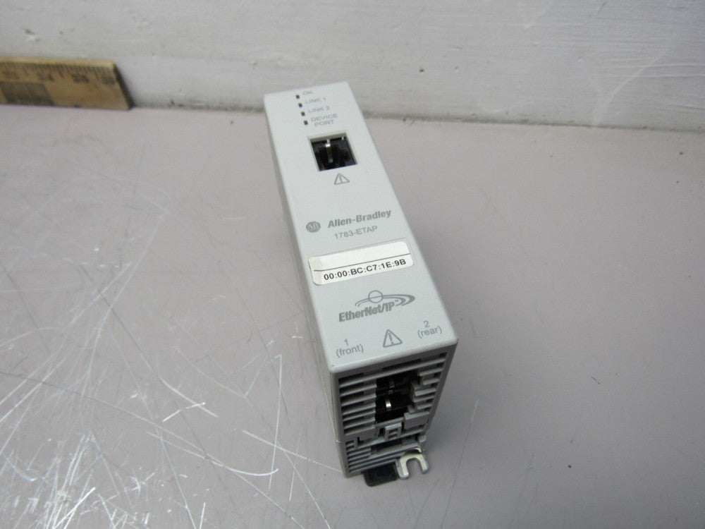 ALLEN BRADLEY 1783-ETAP SER-A ETHERNET/IP MODULE NICE USED TAKEOUT !!