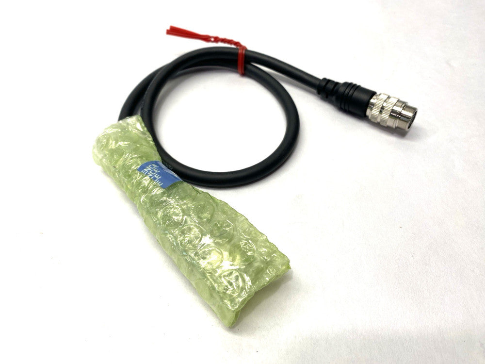 Keyence 1603HAH003 Double-Ended Connector Cable M14 12-Pin F Connectors M/F .5m