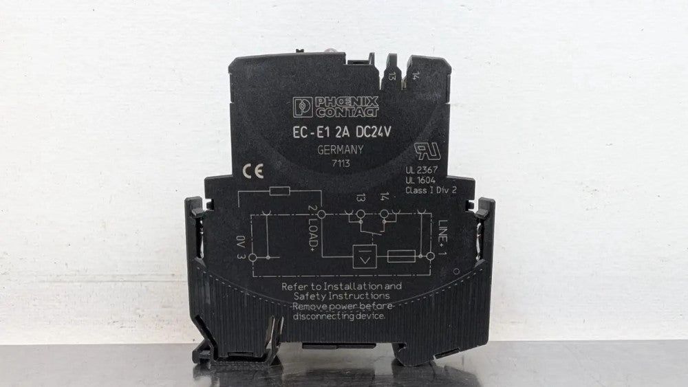 Phoenix Contact EC-E1 Electronic Circuit Breaker 1 Pole 24VDC 2A