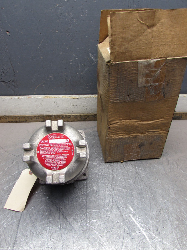 ADALET XJW 3 EXPLOSION PROOF ENCLOSURE W/716*-3000-0-EX-6-S-T-N, MAKE OFFER! NEW