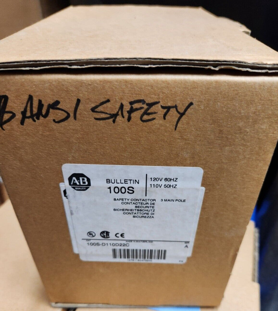 Allen Bradley 100S-D110D22C - SAFETY CONTACTOR  `120V 3P NEW