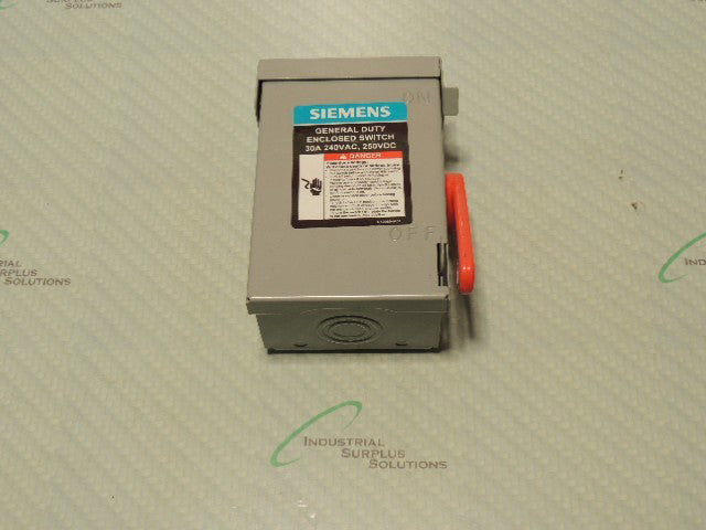 SIEMENS GNF221A NON-FUSIBLE SAFETY SWITCH 30A NEMA 1