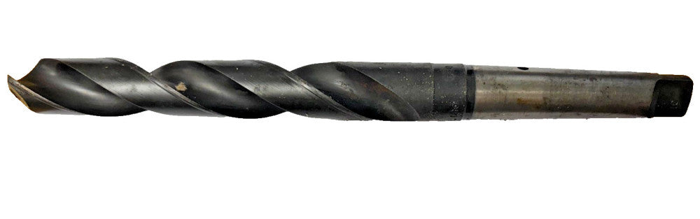 UNION TWIST #3 MORSE TAPER SHANK DRILL BIT, OAL 10-1/8"