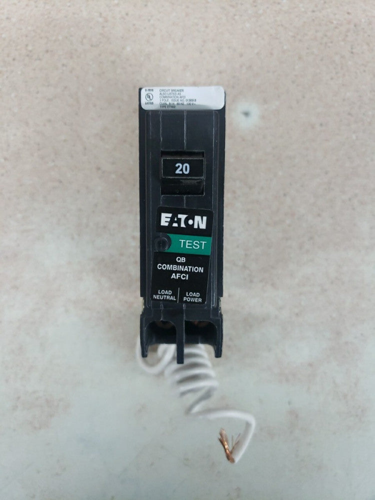 New no Box Eaton QB1020CAF Arc Fault Bolt In Breaker