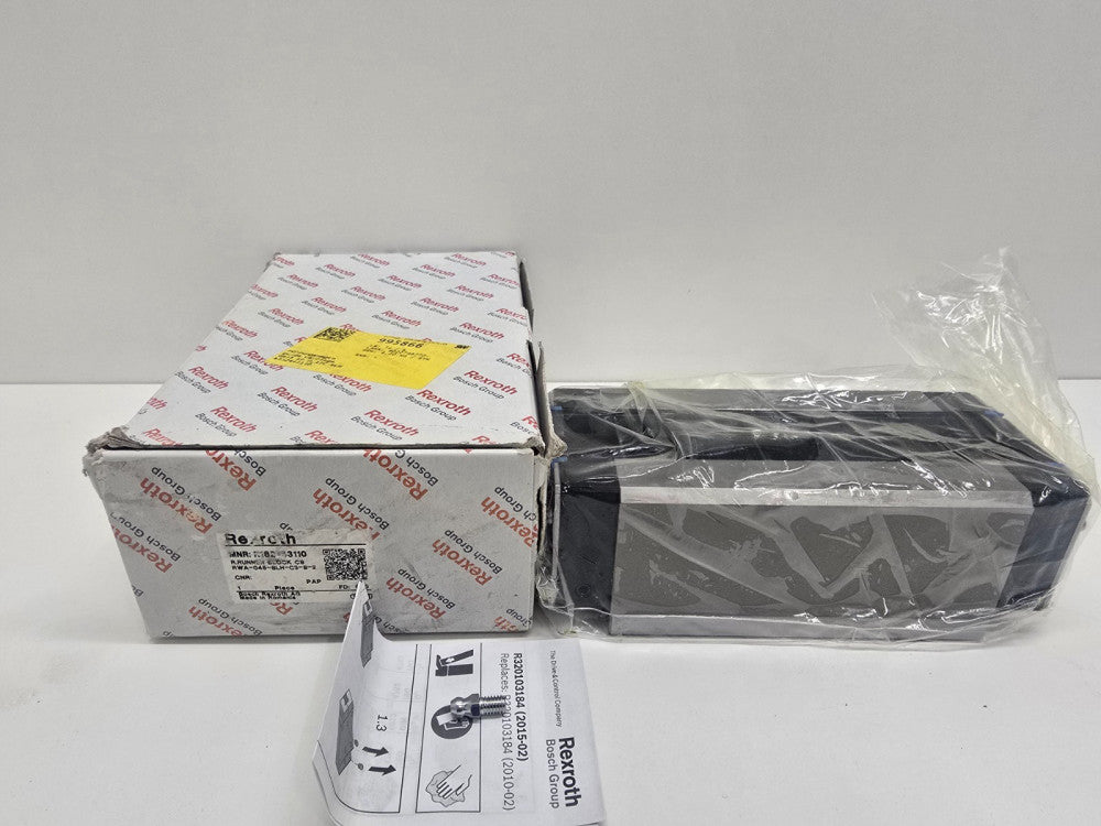 NEW IN BOX! REXROTH ROLLER RUNNER BLOCK RWA-045-SLH-C3-S-2 R182443110
