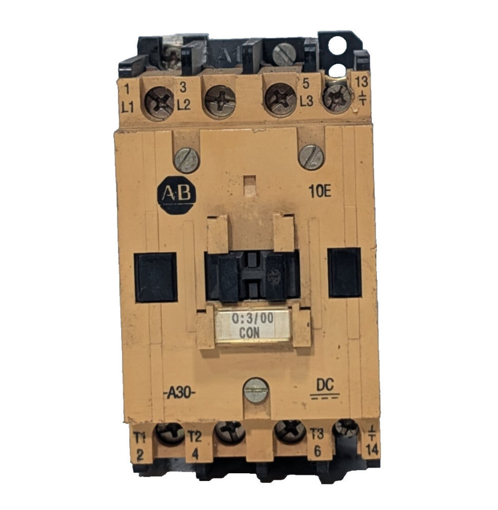 Allen Bradley 100-A30NZ*3 Contactor Motor Starter, Series B, NEMA A600, 600VAC