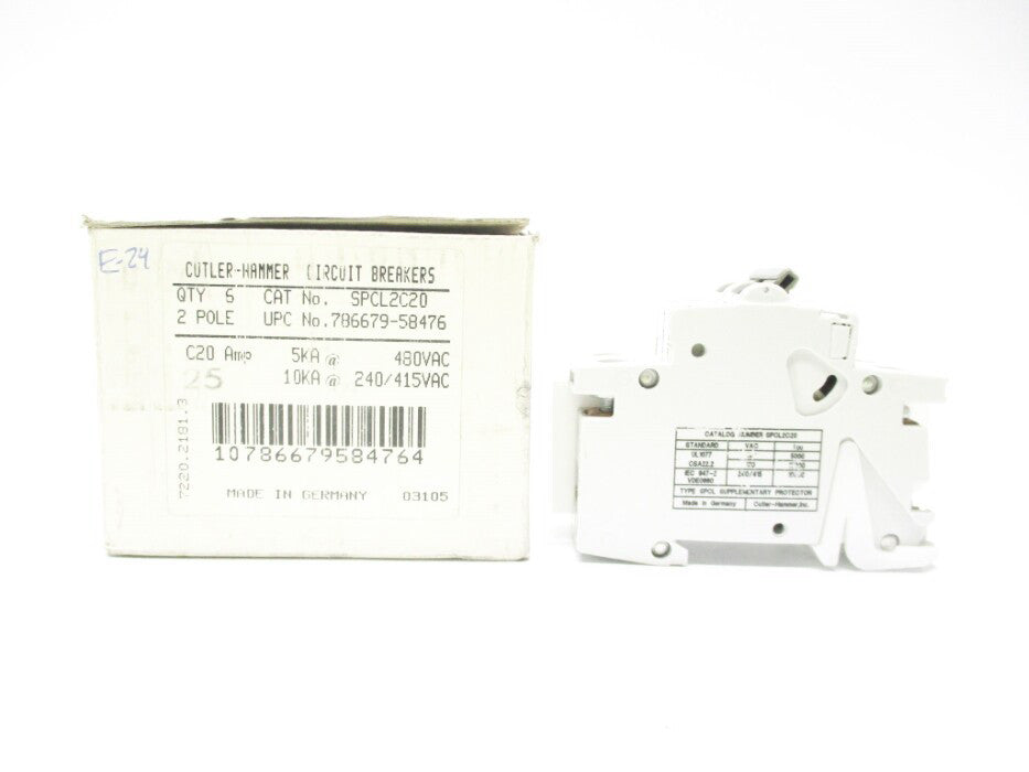 CUTLER HAMMER SPCL2C20 240/415/480VAC 20A (PKG OF 6) NSMP