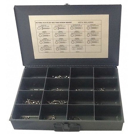 Zoro Select Jbdl24esr25 External Retaining Ring Assortment, Steel, Phosphate