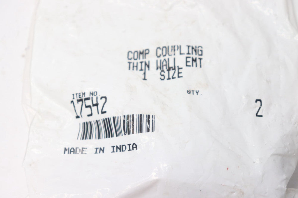 (2-Pk) Compression Coupling Die-Cast Zinc 3/4" EMT 17542