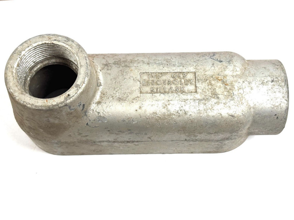 KILLARK 1-1/4 IN CONDUIT BODY OLB-4 ELECTROLET ALUMINUM