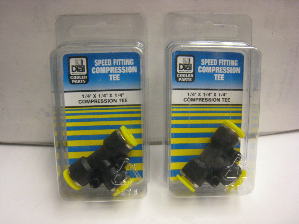 2YES 2  Dial 9539 Speedfit 1/4"X1/4"X1/4" Compression Tee FREE SHIP