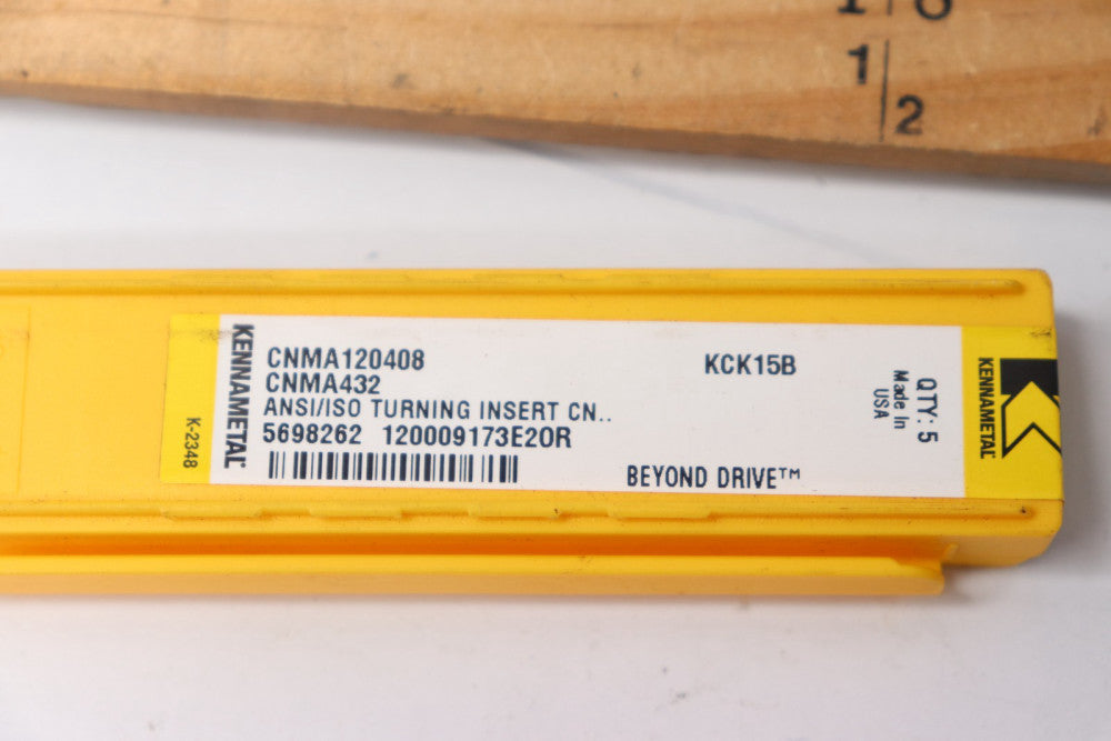 (4-Pk) Kennanmetal Turning Insert Solid Carbide CNMA120408 - Incomplete