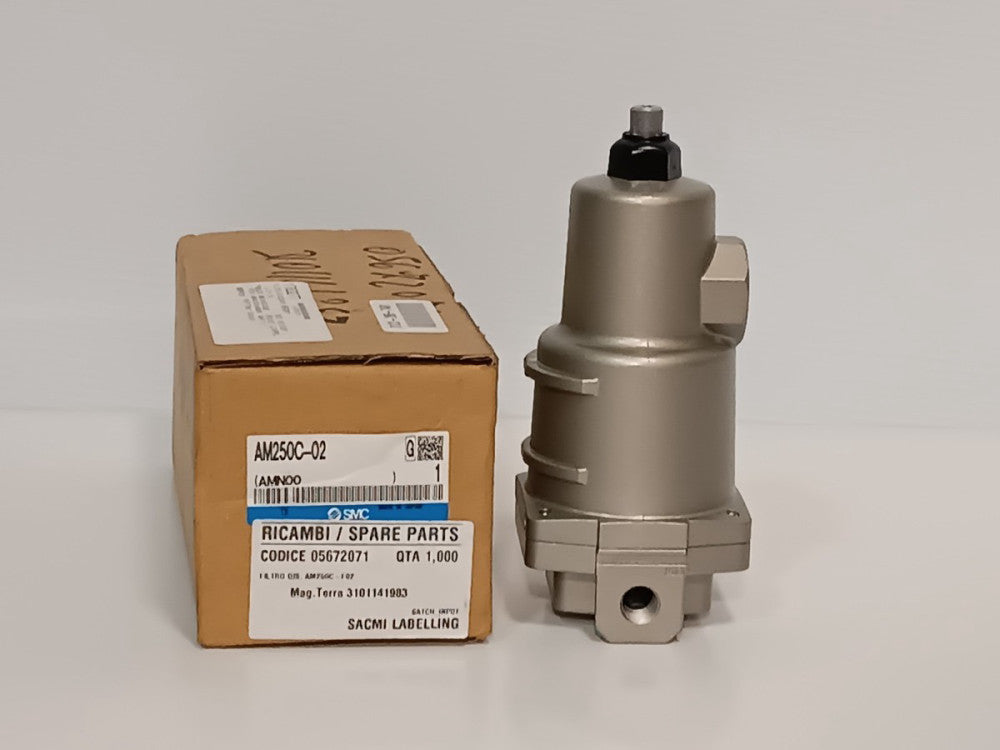 SMC AM250C-02 Mist Separator, Max 1.0 MPa, 80º C, AM-EL250 Element