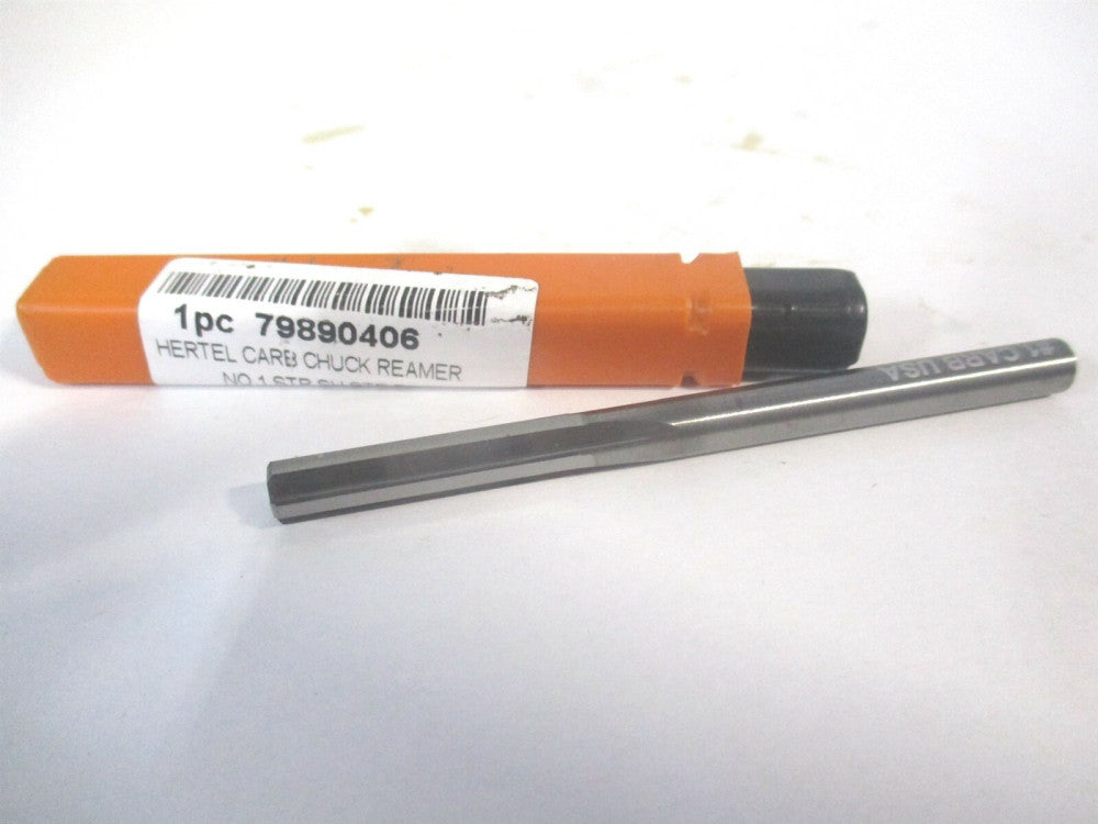 (500-003001) #1 x 1" x 3" OAL Straight Shank Solid Carbide 4Fl Chucking Reamer 