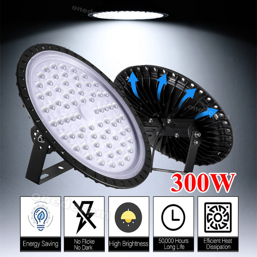 LED High Bay Lights UFO 300W Warehouse Industrial Led Shop Light Fixture Lamp