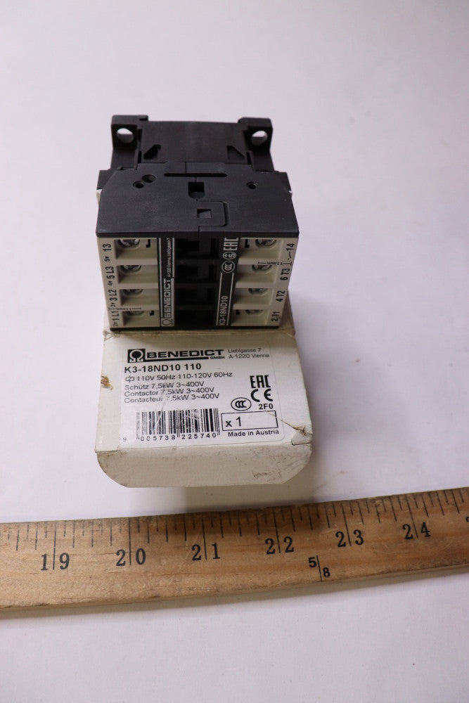 Benedict GMBH Contactor 110V 50Hz 110-120V 60Hz K3-18ND10 110