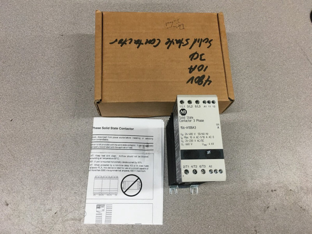 NEW IN BOX ALLEN-BRADLEY SOLID STATE CONTACTOR 156-A10BA3 SERIES A