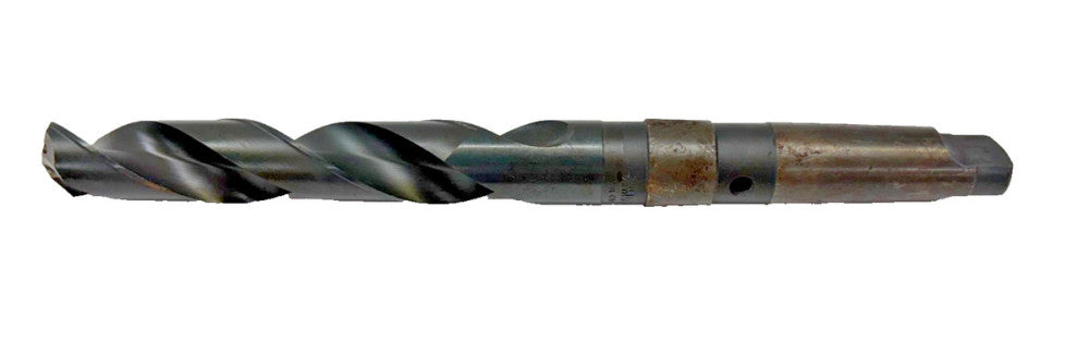 UNBRANDED #4 MORSE TAPER SHANK DRILL BIT, SIZE 1-13/64", OAL 13-1/4"
