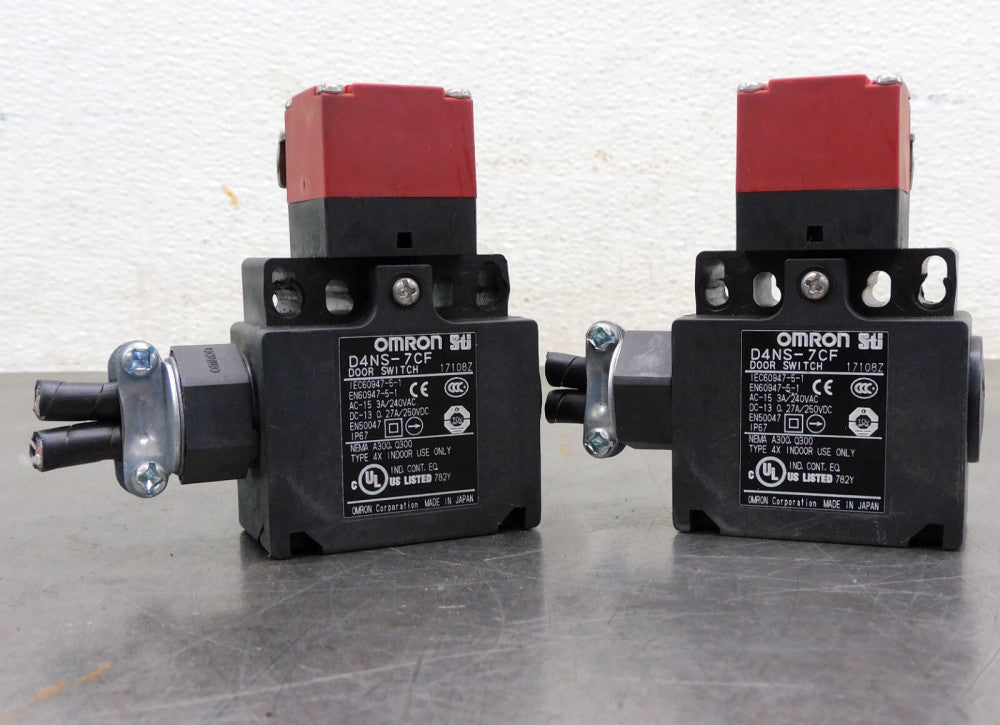 Omron D4NS-7CF Switch Safety Sensor 17108Z Lot of Two (2)