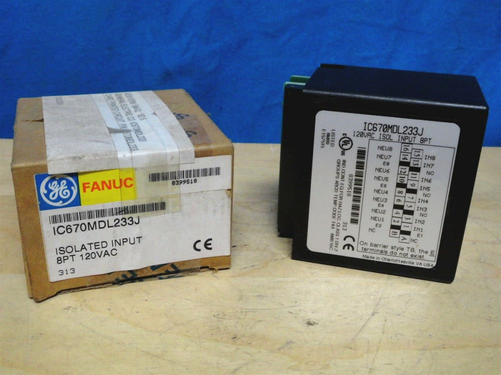 GE - FANUC - 120VAC (8) Isolated Input Module IC670MDL233 - (NEW inBOX)