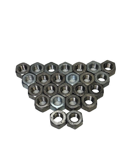 3/4" CARBON STEEL/STAINLESS STEEL HEX NUTS (LOT OF 24)