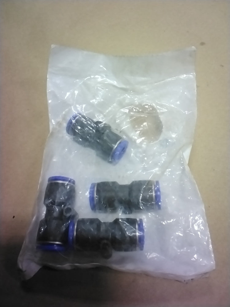 Nitra US12M Pneumatic Fitting Union Straight 12mm, Pkg Of 4