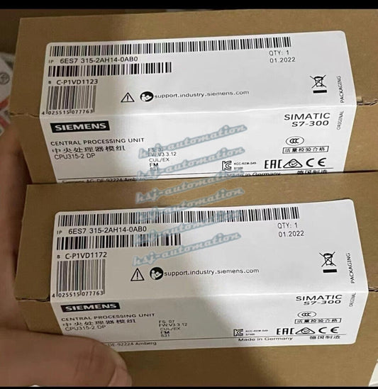 6ES7315-2AH14-0AB0 1PCNEW SIEMENS CPU CENTRAL PROCESSING UNIT 6ES7315-2AH14-0AB0