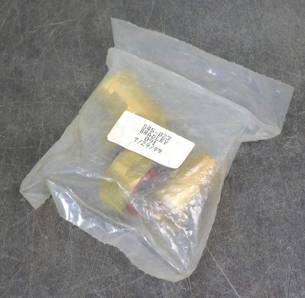 Bradley S45-023 Brass Tail Piece Prepack Nuts 3/4" Tail Piece 1/2 in. Lot of (2)