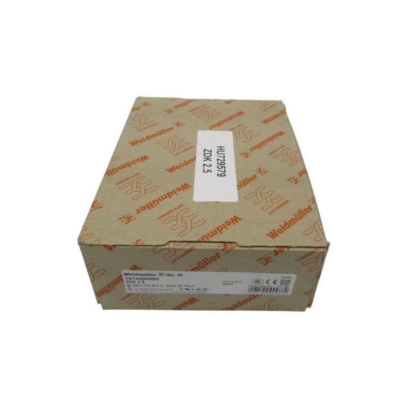 WELDMULLER 1674300000 ZDK2.5 300V 20A (PKG OF 50) NSMP