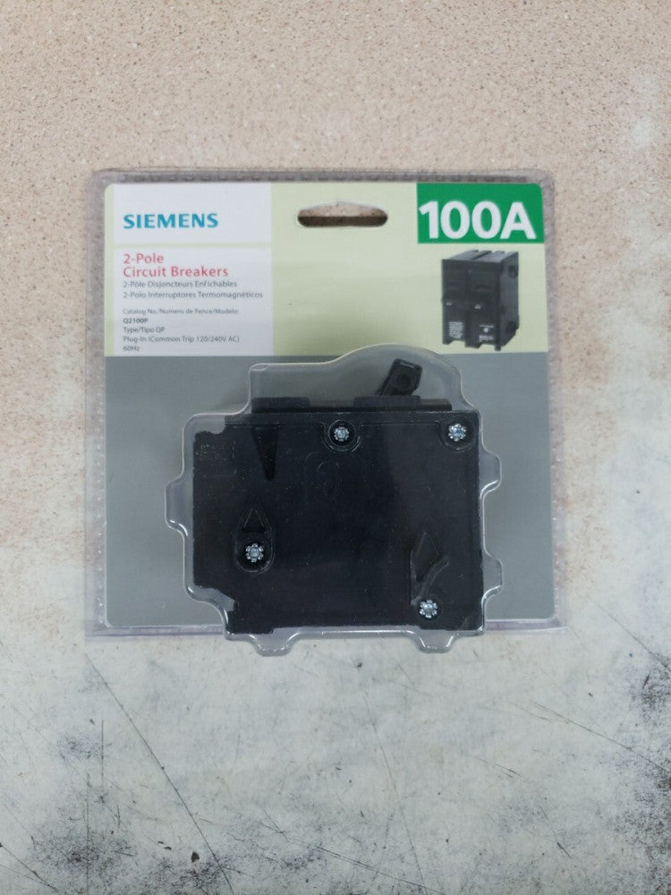Siemens Q2100P 100 Amp Double-Pole Type QP Circuit Breaker