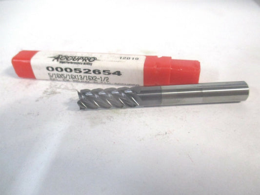 (00052654) 5/16" x 13/16" x 5/16" x 2-1/2" OAL 5Fl Solid Carbide Square End Mill