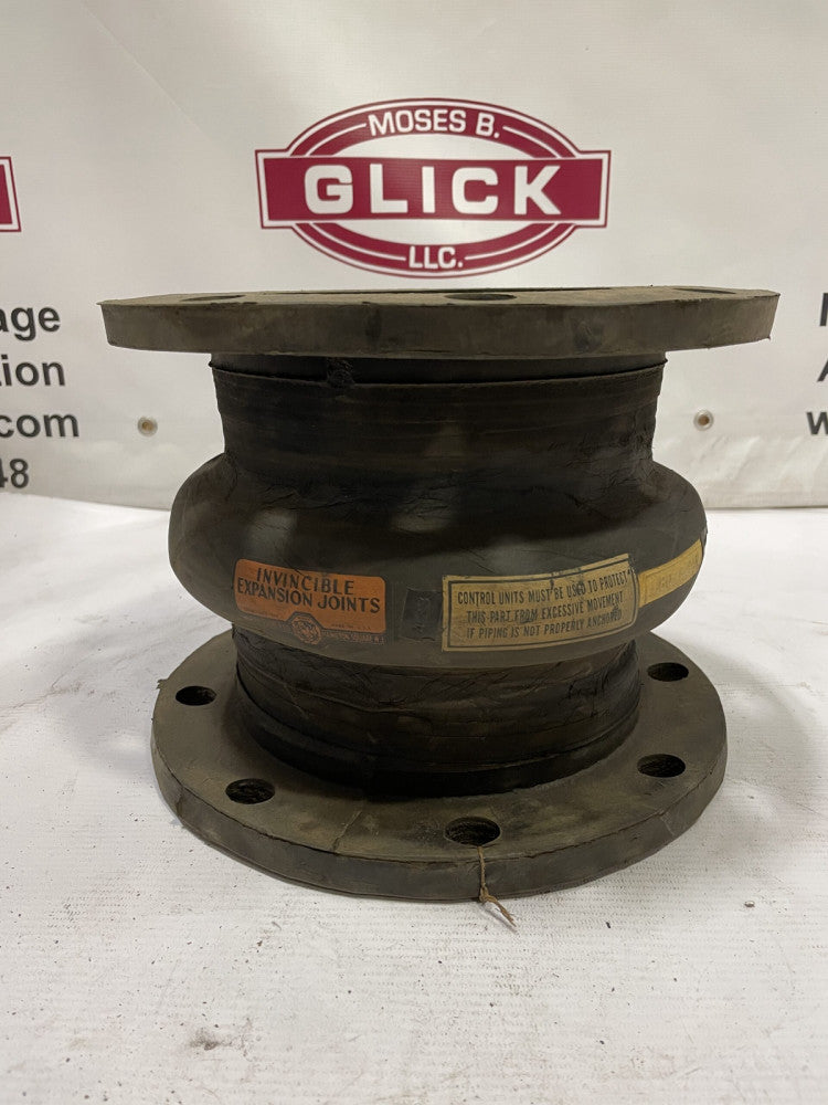 Mercer Invincible 6” Rubber Expansion Joint 11” dia  x 8” h