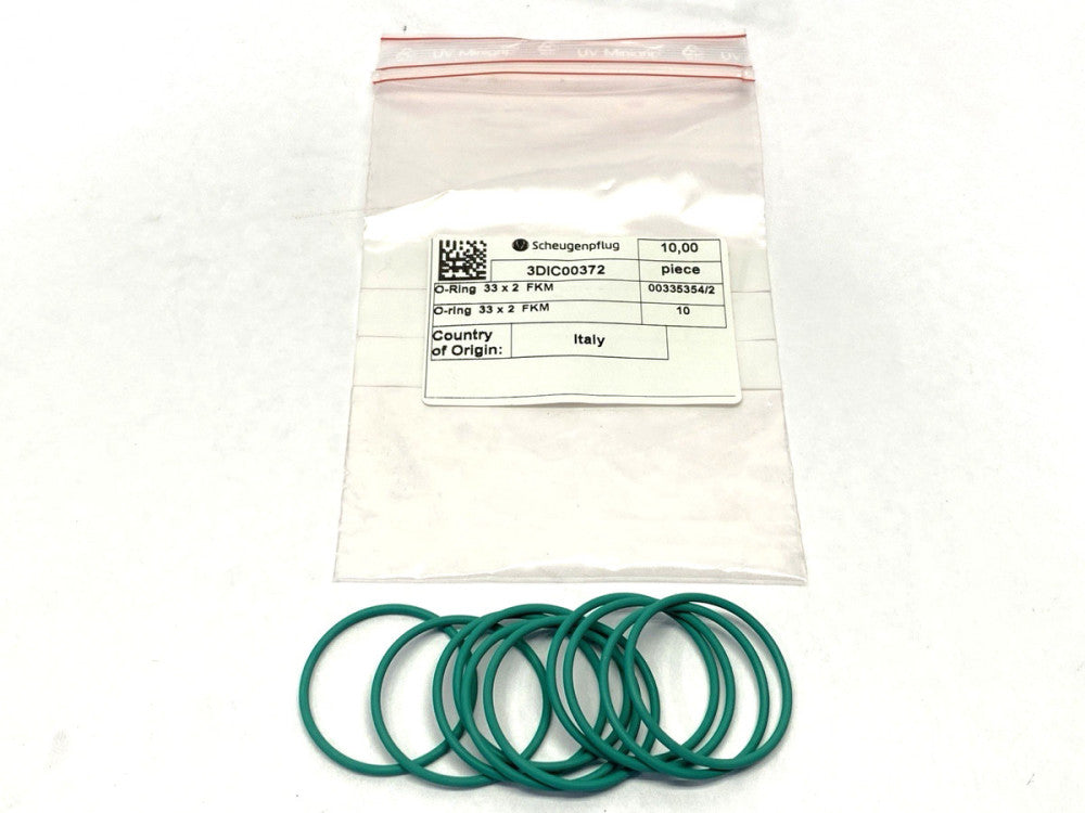 Scheugenpflug 3DIC00372 O-Ring 33 x 2 FKM LOT OF 10