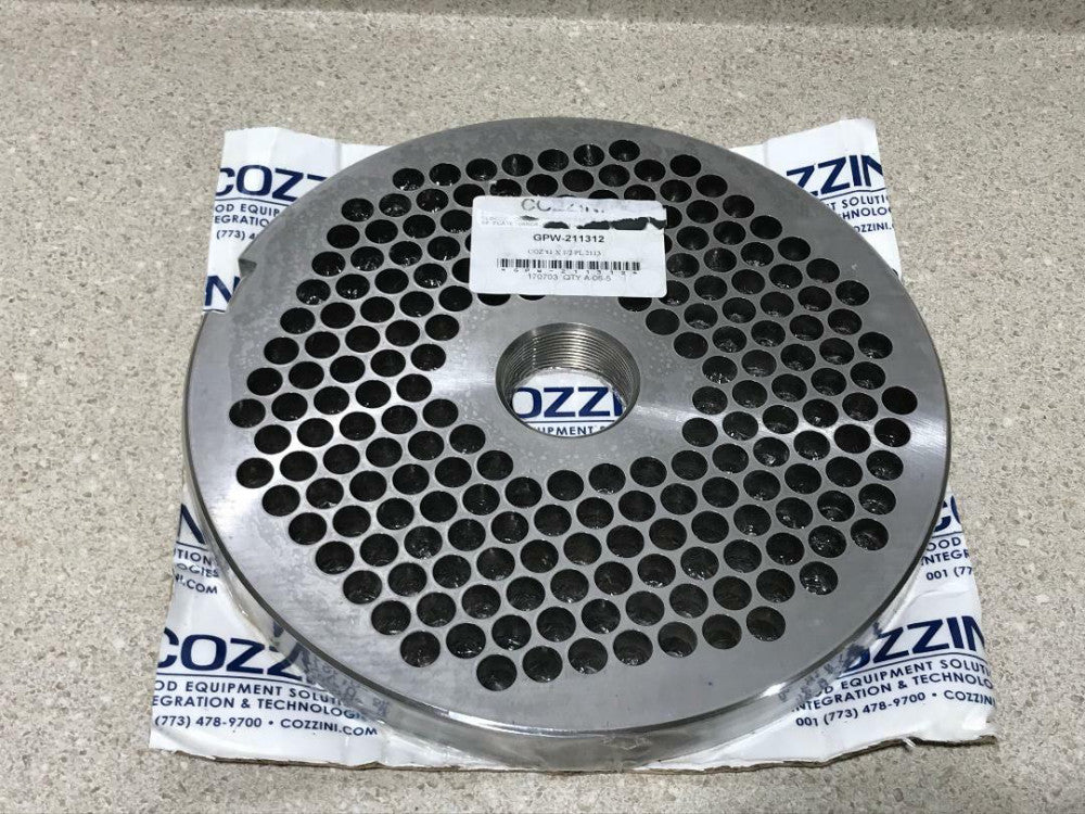 Cozzini Grinder Plate GPW-211312 COZ 11"X1/2" NEW