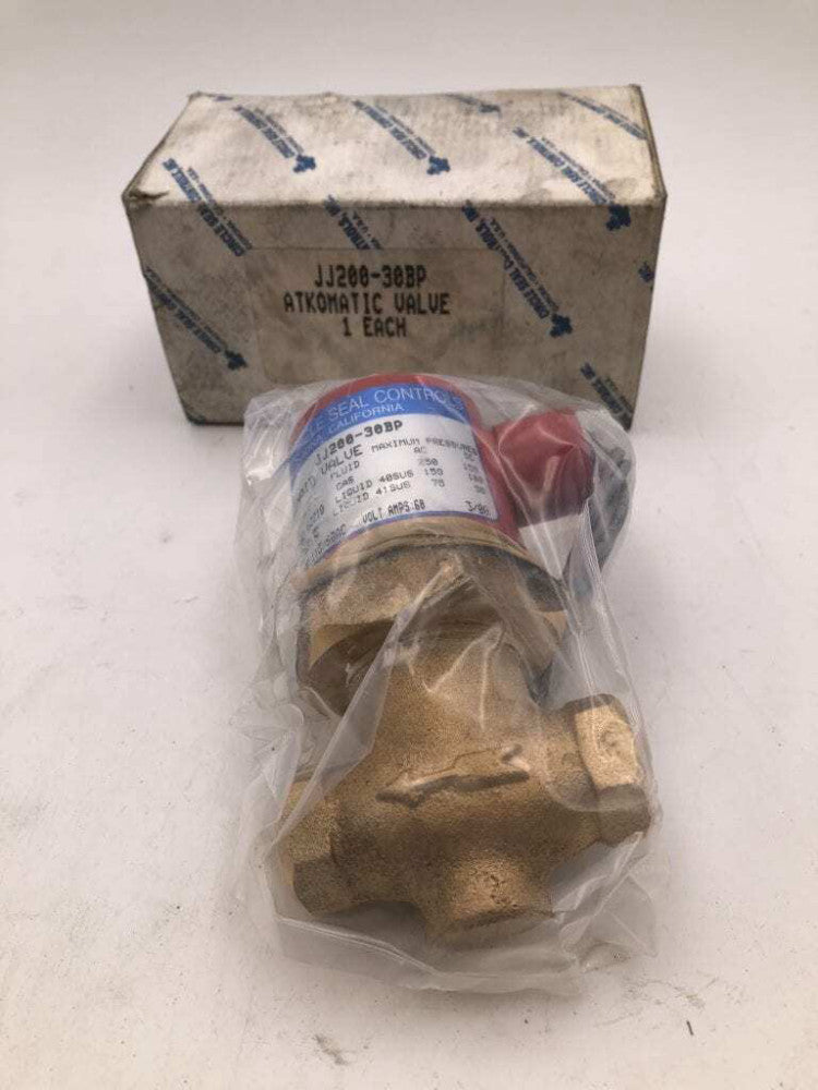 ATKOMATIC VALVE JJ200-30BP 1/4" FNPT Bronze Solenoid Valve 115V 60A -NIB