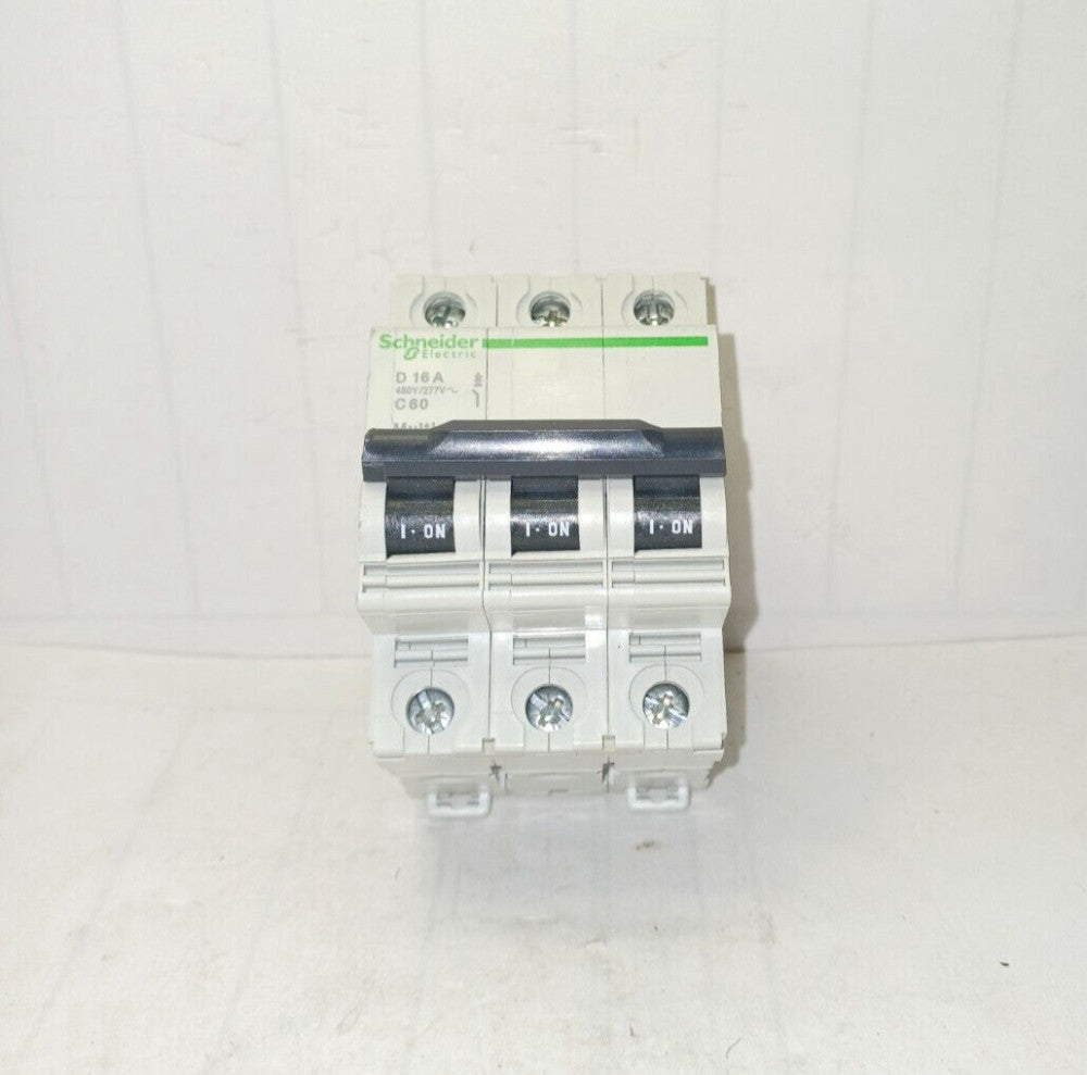 SCHNEIDER ELECTRIC 16 AMP CIRCUIT BREAKER 480 Y 277 VAC MULTI 9 C60 24540CA